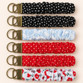Handmade Scrunchie Wristlet Keychain