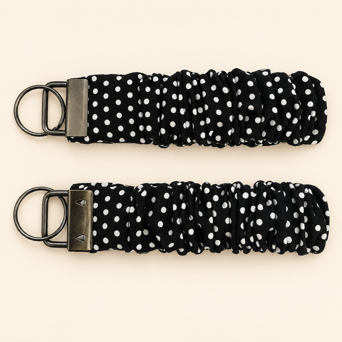 Handmade Scrunchie Wristlet Keychain