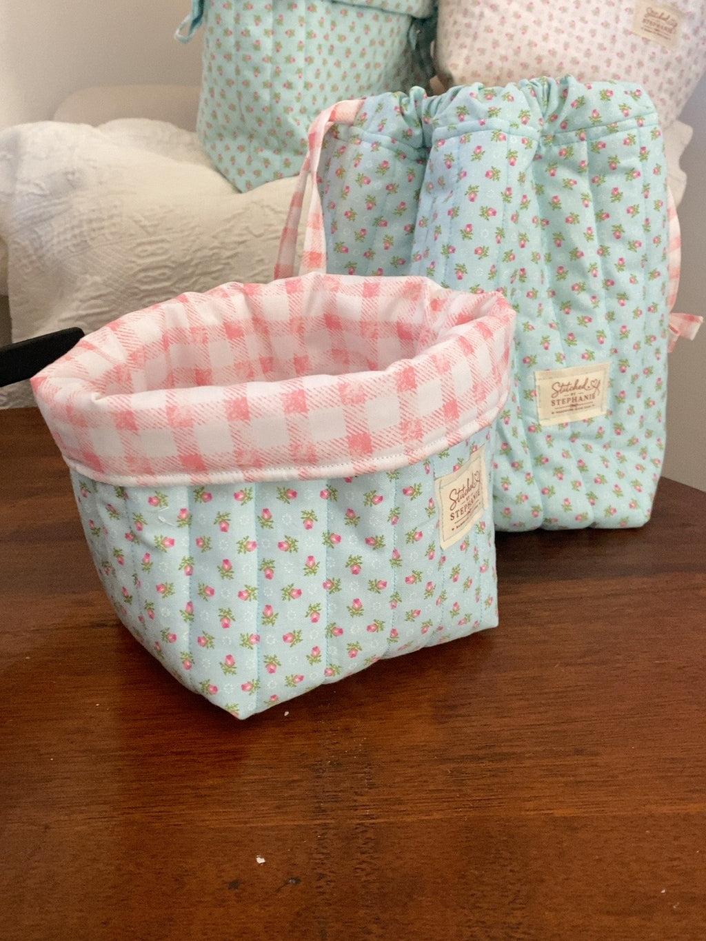 Floral Vanity Bag Collection | Handmade Padded Organizers