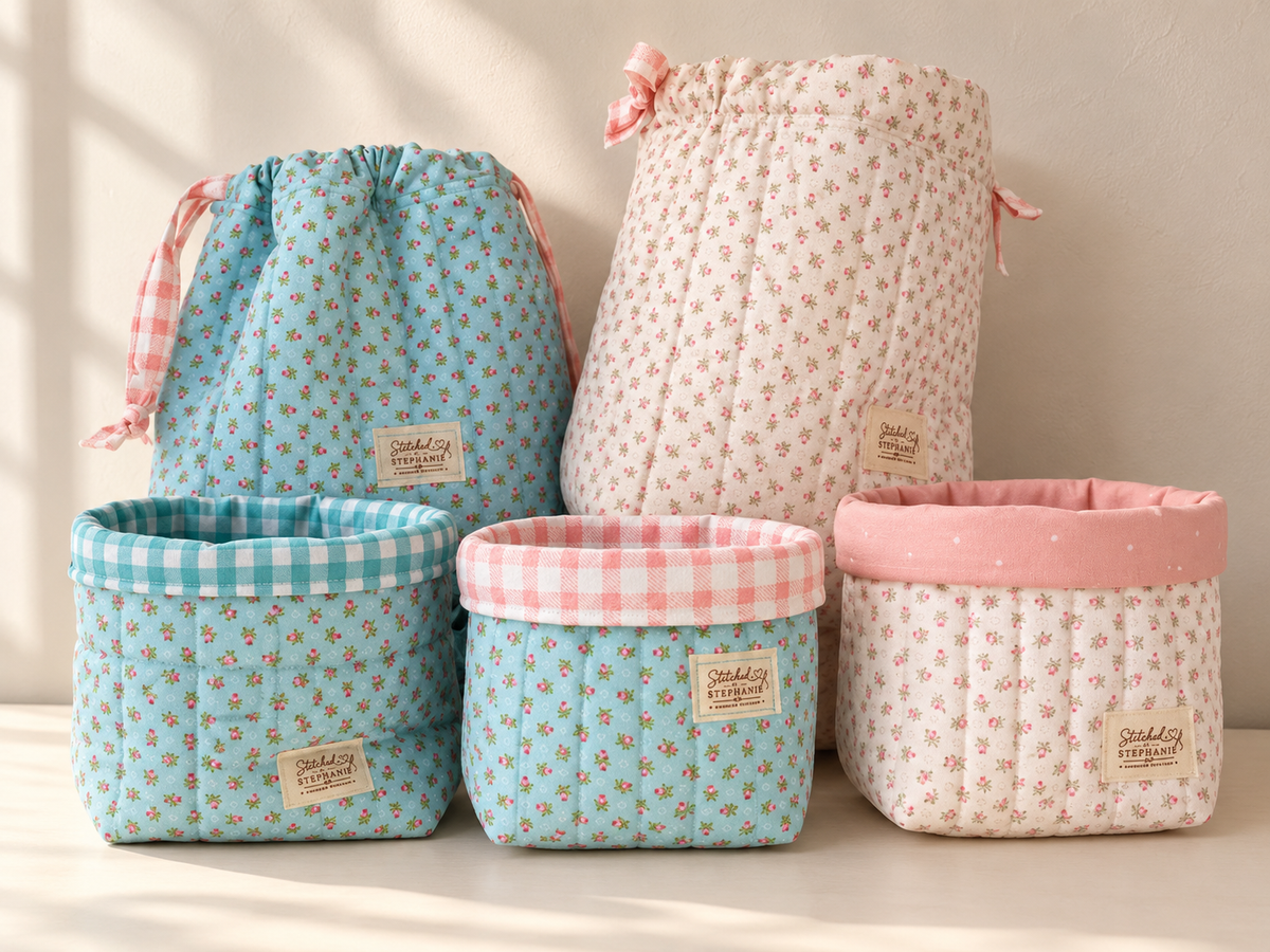 Floral Vanity Bag Collection | Handmade Padded Organizers